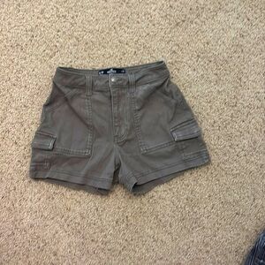 Hollister, High-Rise Mom Short, Olive, Small